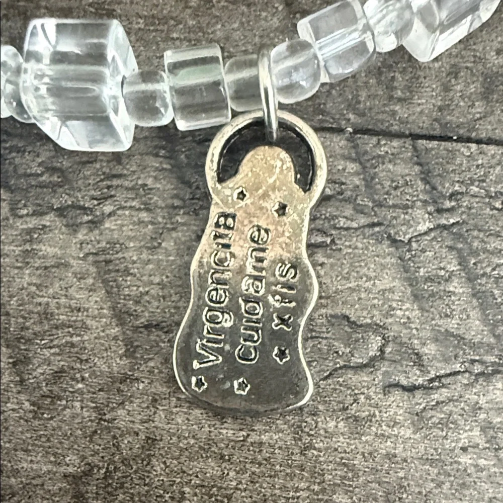 Crystal Charm Kids Bracelets - Pink and White - Picture 3 of 5